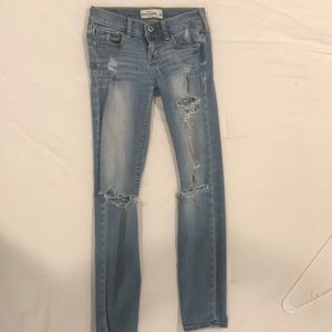 Ripped Abercrombie jeans
